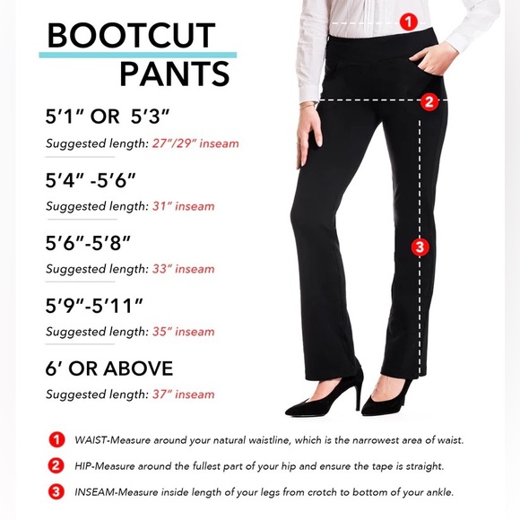 NWT Yogipace,5 Pockets,Women's 27" inseam Bootcut Yoga Pants Workout Pants - Picture 5 of 12